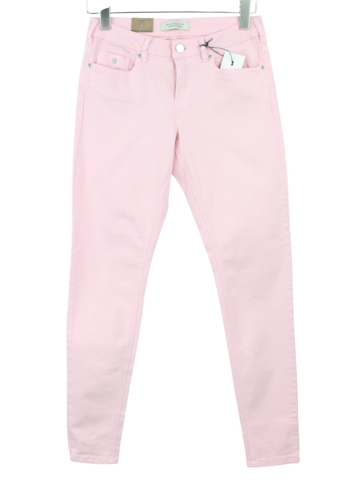 MAISON SCOTCH La Bohemienne Women Jeans W29 Denim Mid-Rise Skinny Fit Pink