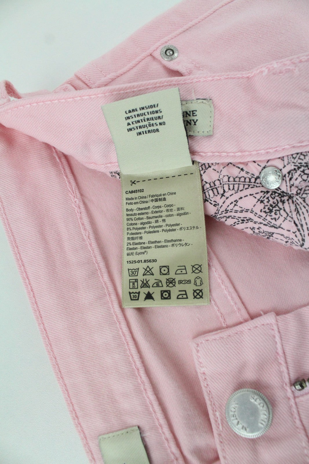 MAISON SCOTCH La Bohemienne Women Jeans W29 Denim Mid-Rise Skinny Fit Pink