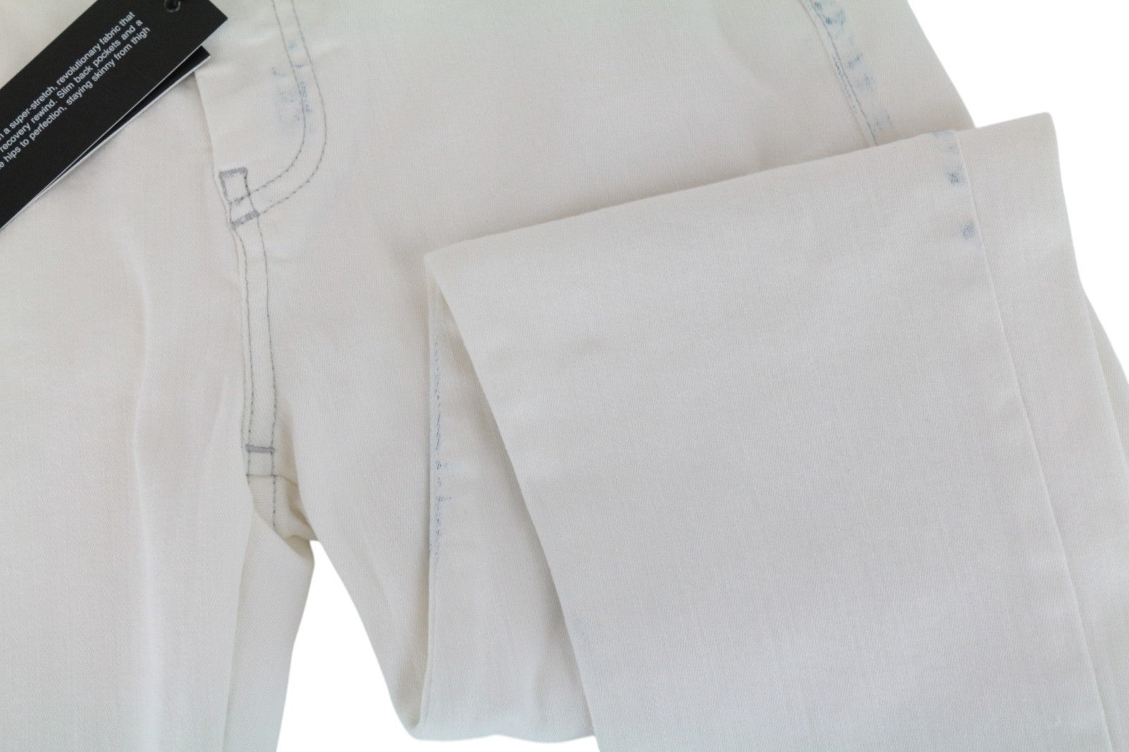 DIESEL Slandy 086AD Women Jeans W26/L34 Super Slim-Skinny Fit Stretch White