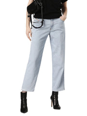 DIESEL Niclah 084RR Women Jeans W27/L32 Regular Straight High Waist Light Blue