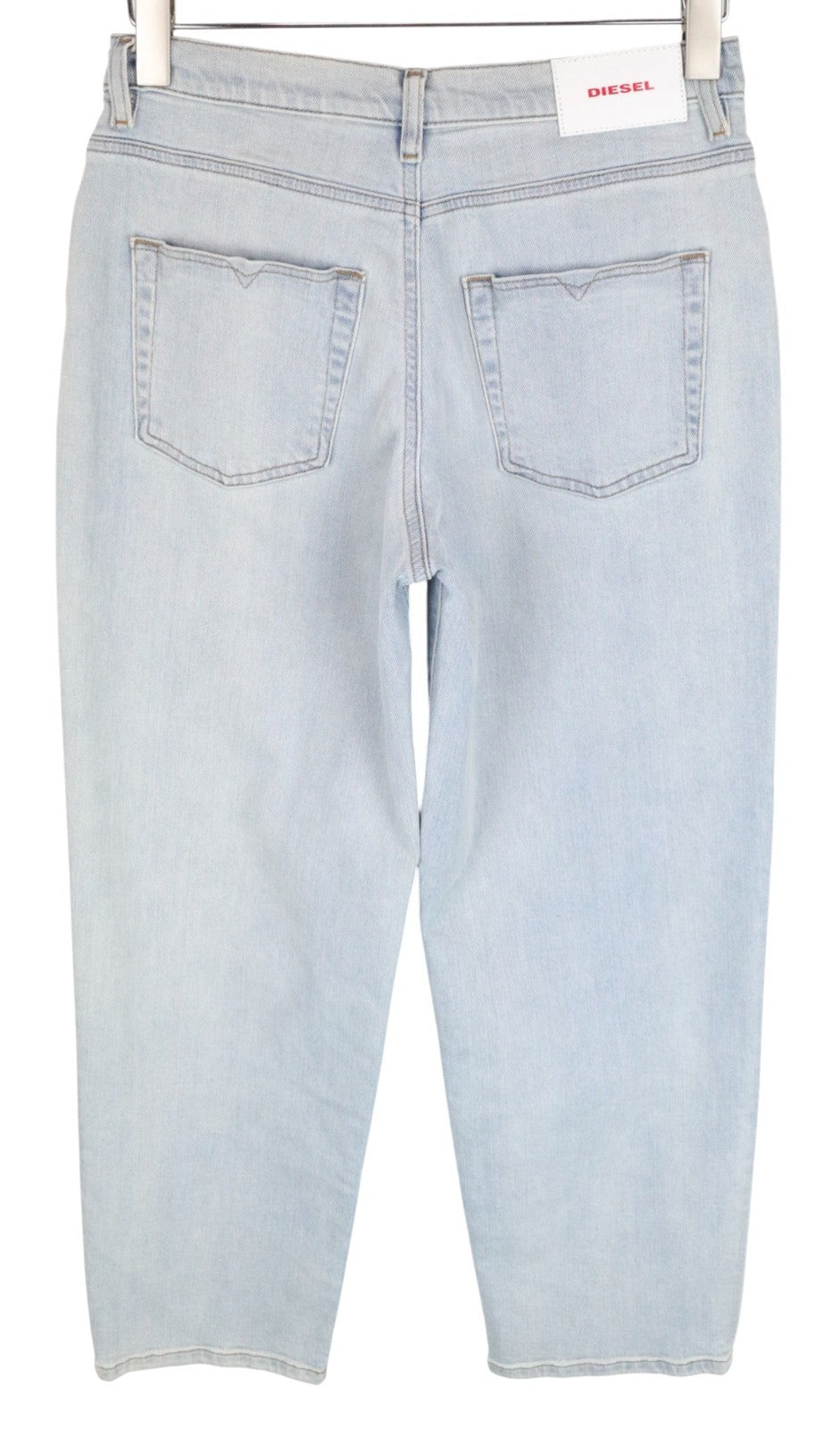 DIESEL Niclah 084RR Women Jeans W27/L32 Regular Straight High Waist Light Blue