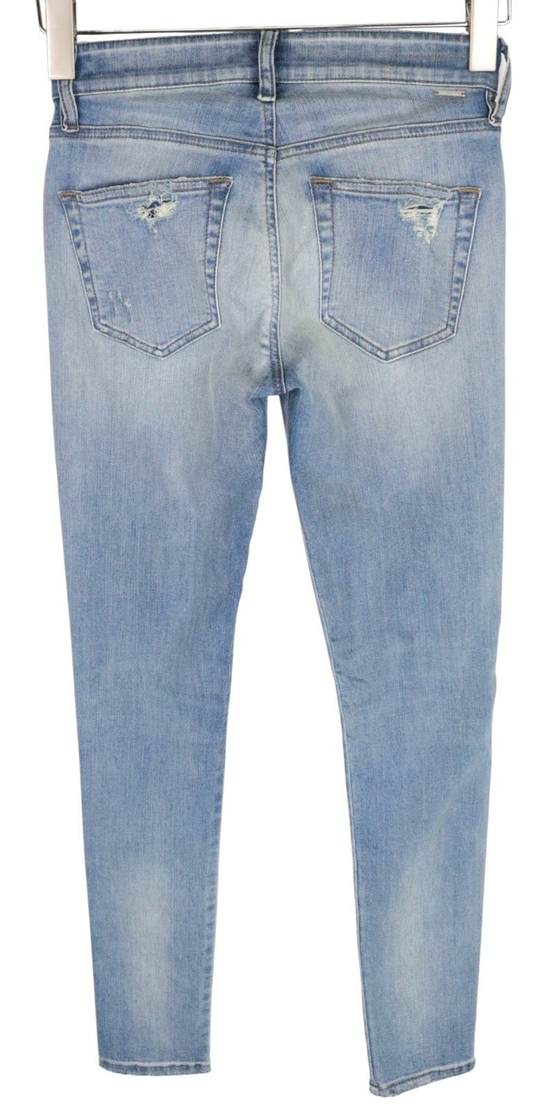 DIESEL Slandy 084MT Women Jeans W26/L32 Distressed Super Slim Skinny Blue