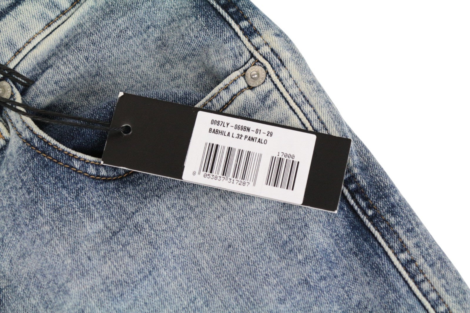DIESEL Babhila 069BN Women Jeans W29/L32 Blue Stretch Slim Skinny Blue Button