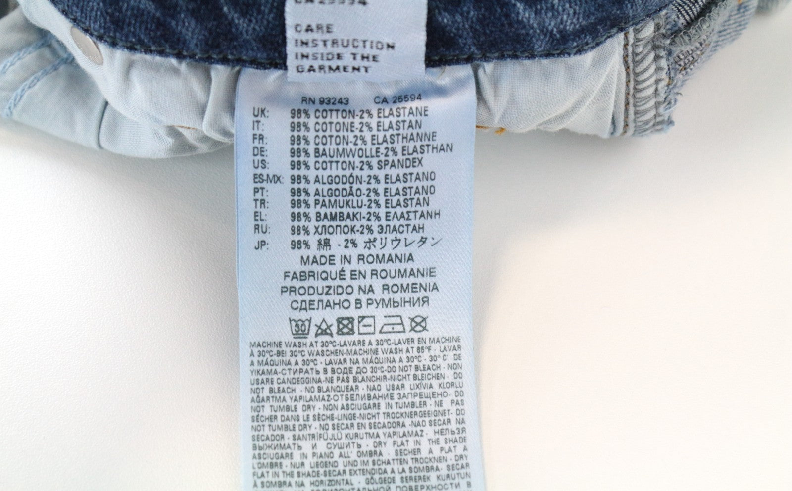 DIESEL Gracey 069AI Women Jeans W29/L32 Super Slim-Skinny Low Distressed Blue