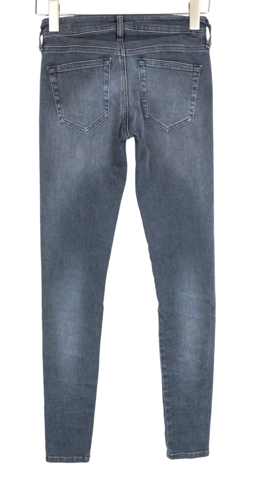 DIESEL Slandy-Low 069BT Women Jeans W24/L32 Stretch Super Slim Skinny Blue Low