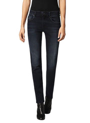 DIESEL Slandy 0686B Women Jeans W24/L32 Regular Slim Straight Dark Blue Stretch