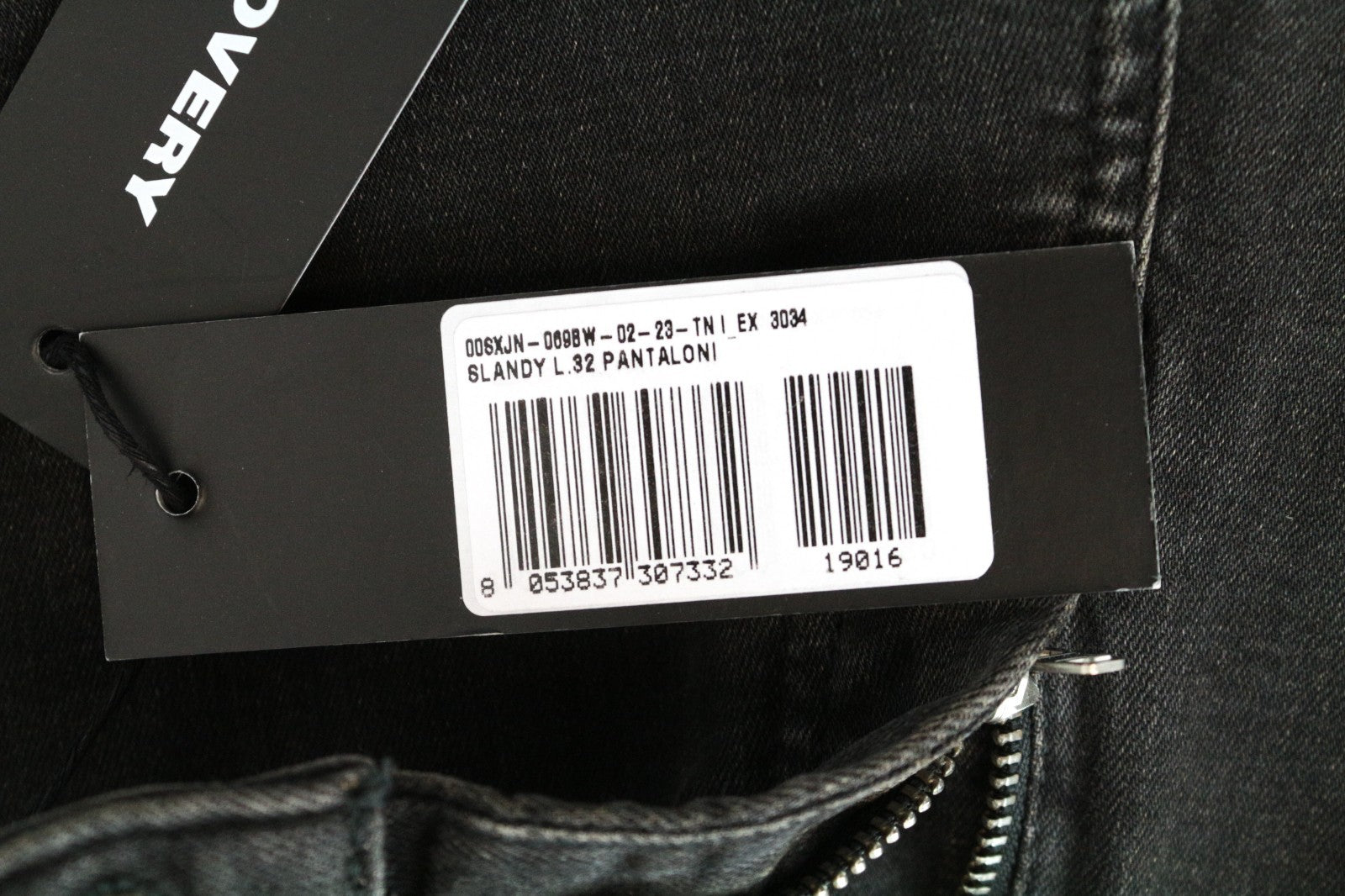 DIESEL Slandy 069BW Women Jeans W23/L32 Super Slim Skinny Dark Grey Distressed