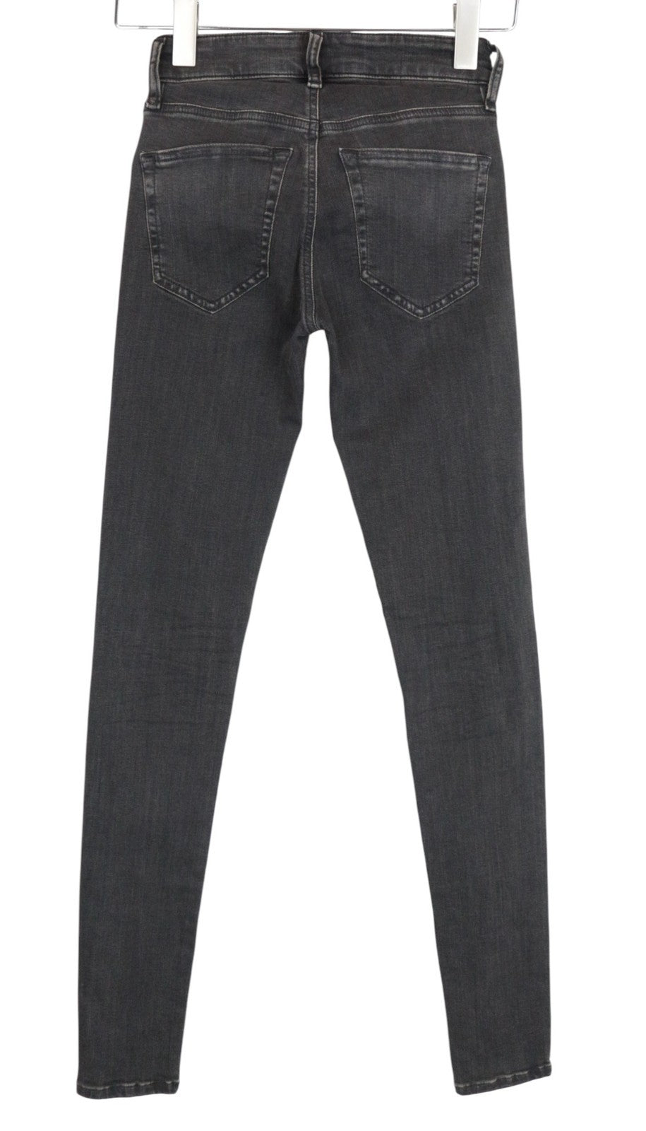 DIESEL Slandy 069BW Women Jeans W23/L32 Super Slim Skinny Dark Grey Distressed