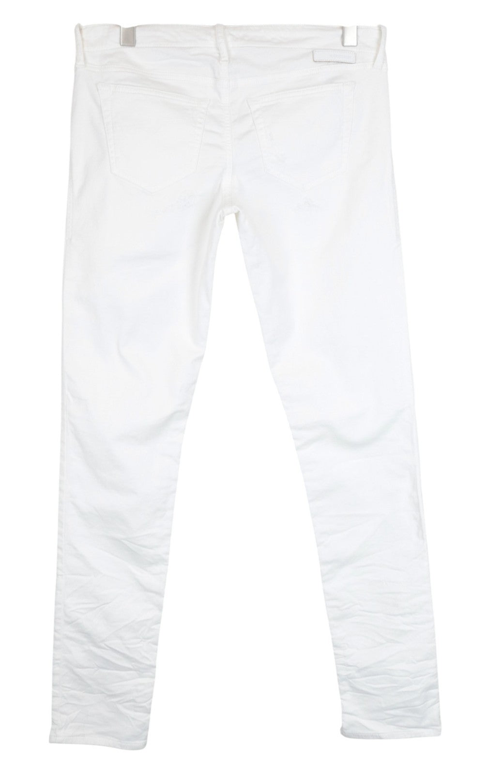 DIESEL Gruppe-Ne 0672D Women Jeans W31 Sweat Jogg Slim Off-White Cotton Stretch