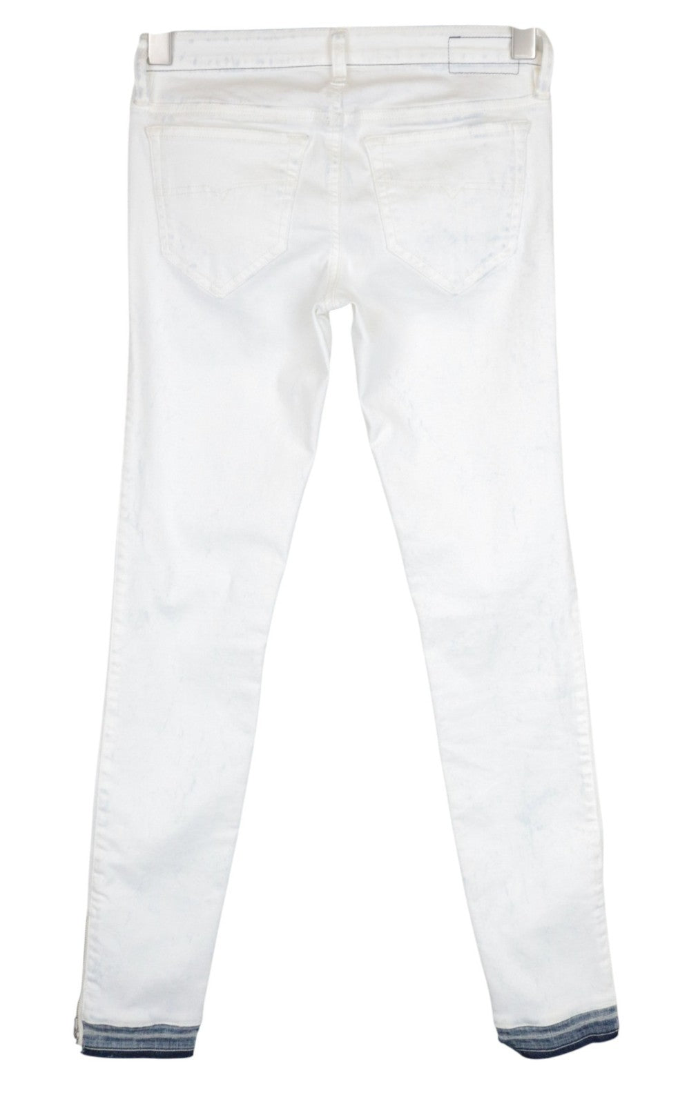 DIESEL Skinzee-Low-Zip 0682Y Women Jeans W27/L32 Super Slim-Skinny Off-White