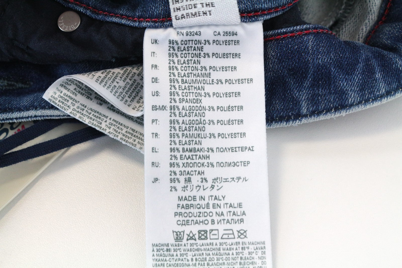 DIESEL Gracey-T 080AS Women Jeans W27 Sweat Jogg Boyfriend Fit Blue Stretch