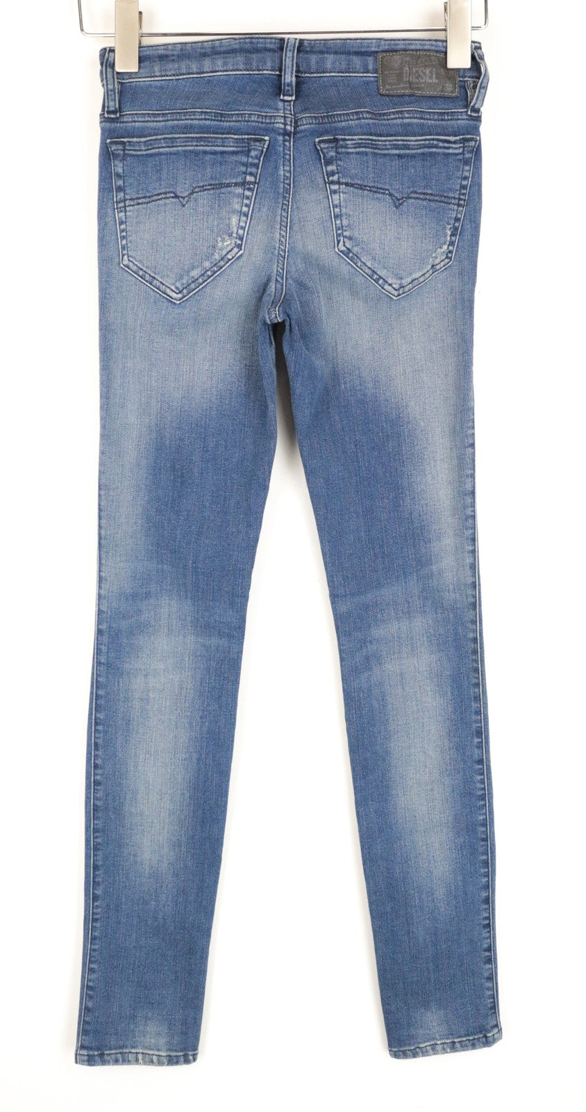 DIESEL Skinzee R4MU8 Women Jeans W25/L30 Super Slim-Skinny Blue Cotton Stretch