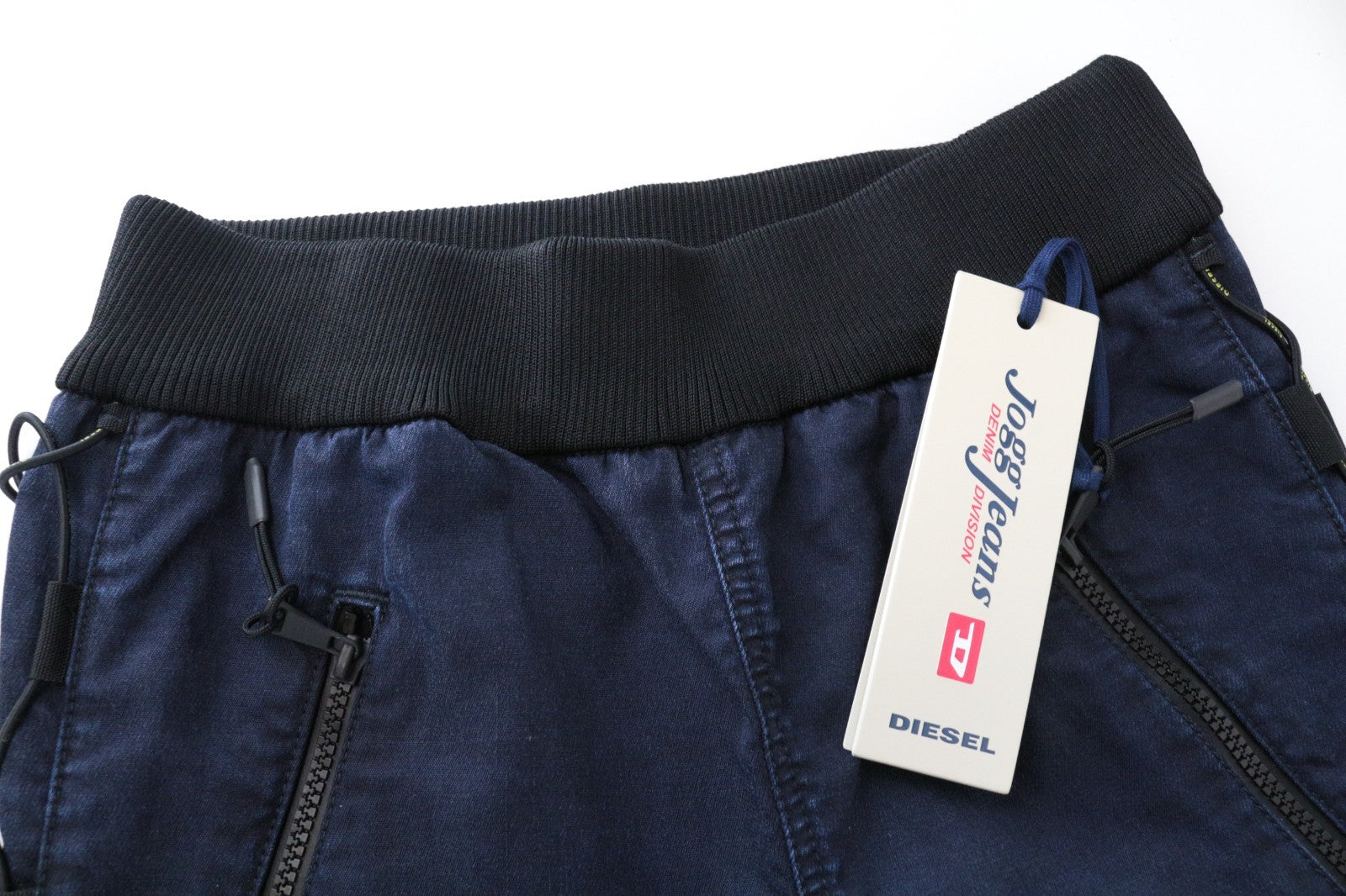 DIESEL Taryn-NE Women Jeans W25 Straight Fit Dark Blue Pull On Cotton Stretch