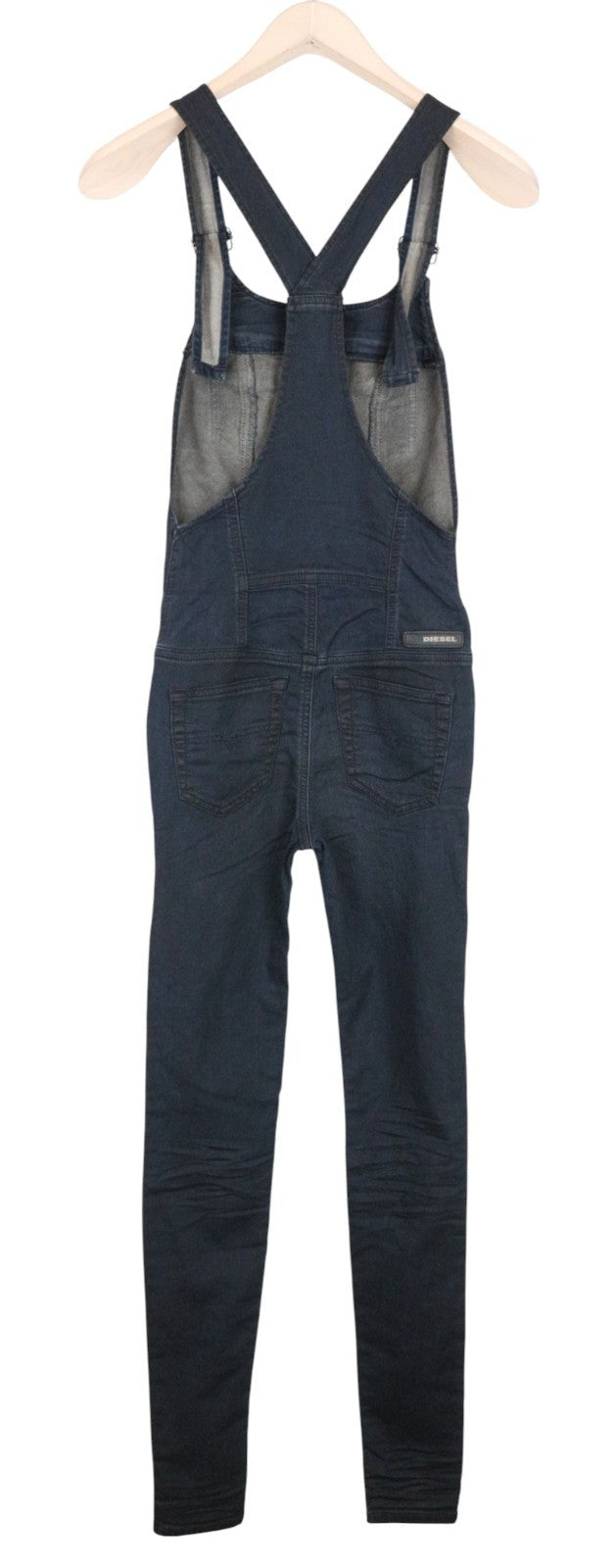 DIESEL Jeide-NE 0848J Women Jumpsuit 2XS Sweat Jogg Skinny Fit Navy Dungarees