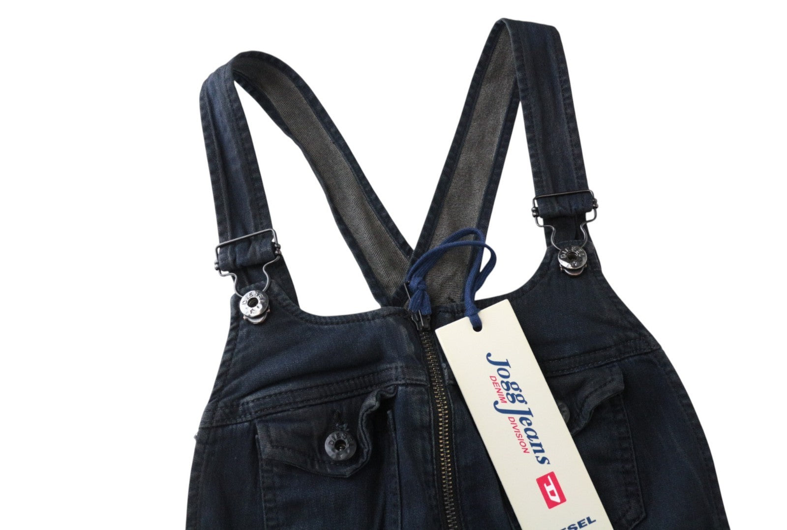 DIESEL Jeide-NE 0848J Women Jumpsuit 2XS Sweat Jogg Skinny Fit Navy Dungarees