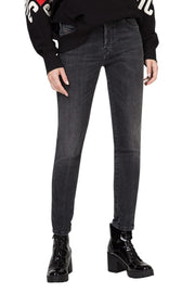 DIESEL Babhila 081AH Women Jeans W31/L32 Slim Skinny Washed Grey Cotton Stretch