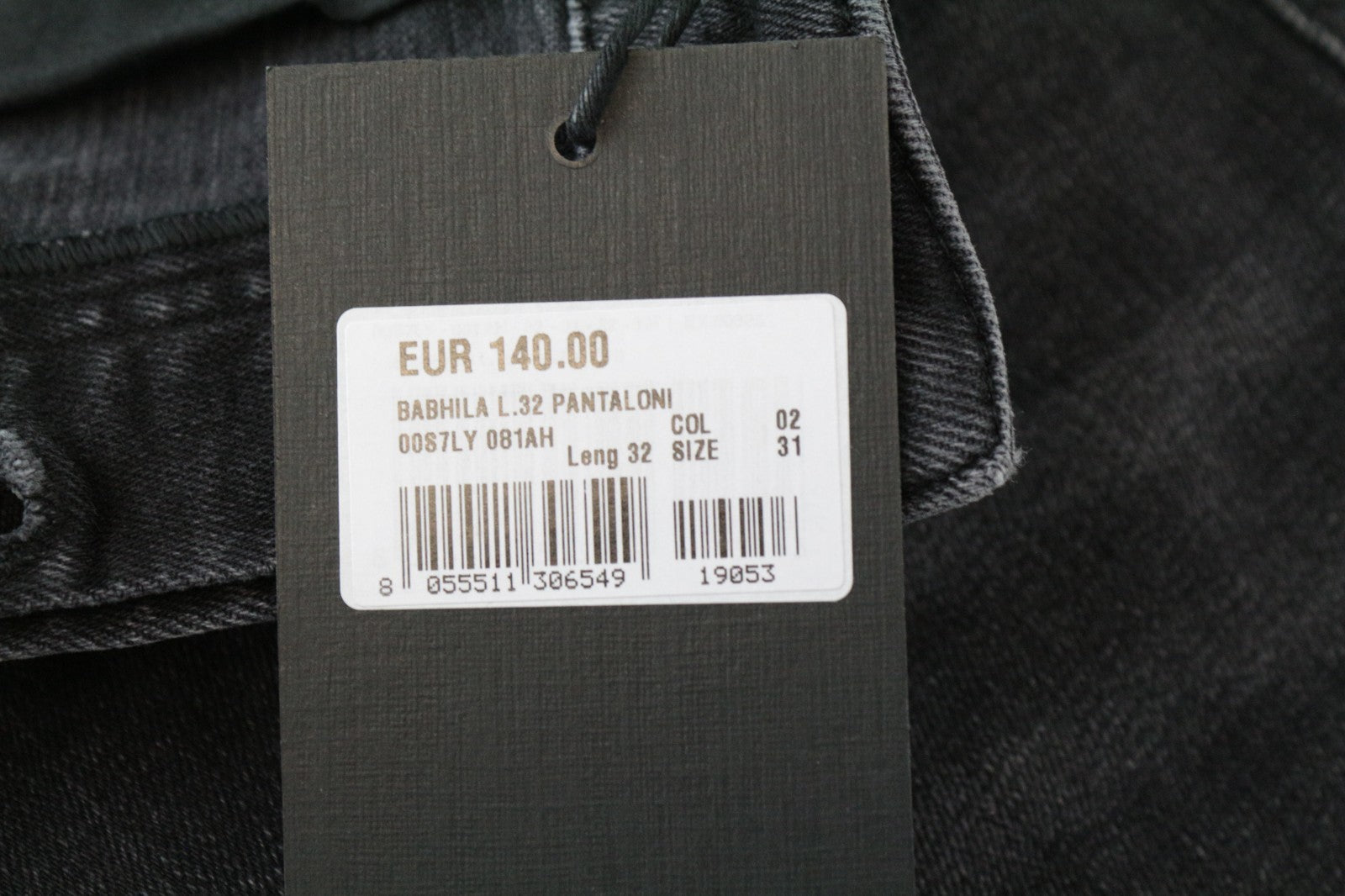 DIESEL Babhila 081AH Women Jeans W31/L32 Slim Skinny Washed Grey Cotton Stretch