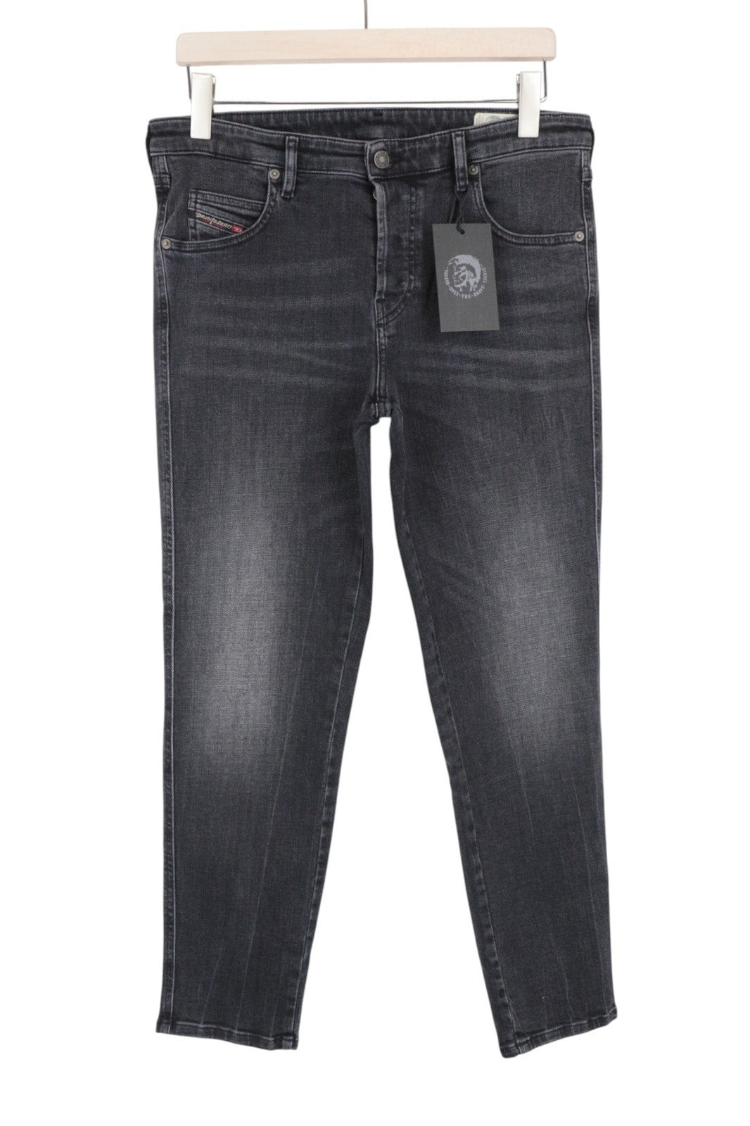 DIESEL Babhila 081AH Women Jeans W31/L32 Slim Skinny Washed Grey Cotton Stretch