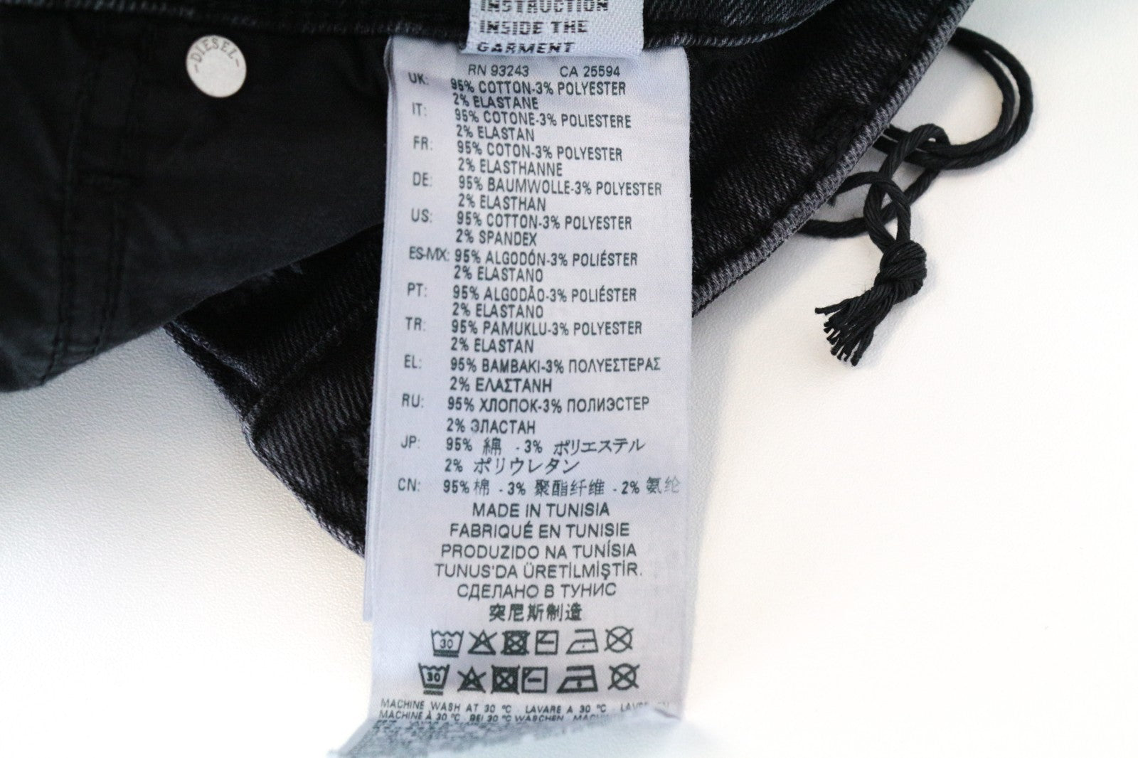 DIESEL Babhila 081AH Women Jeans W31/L32 Slim Skinny Washed Grey Cotton Stretch