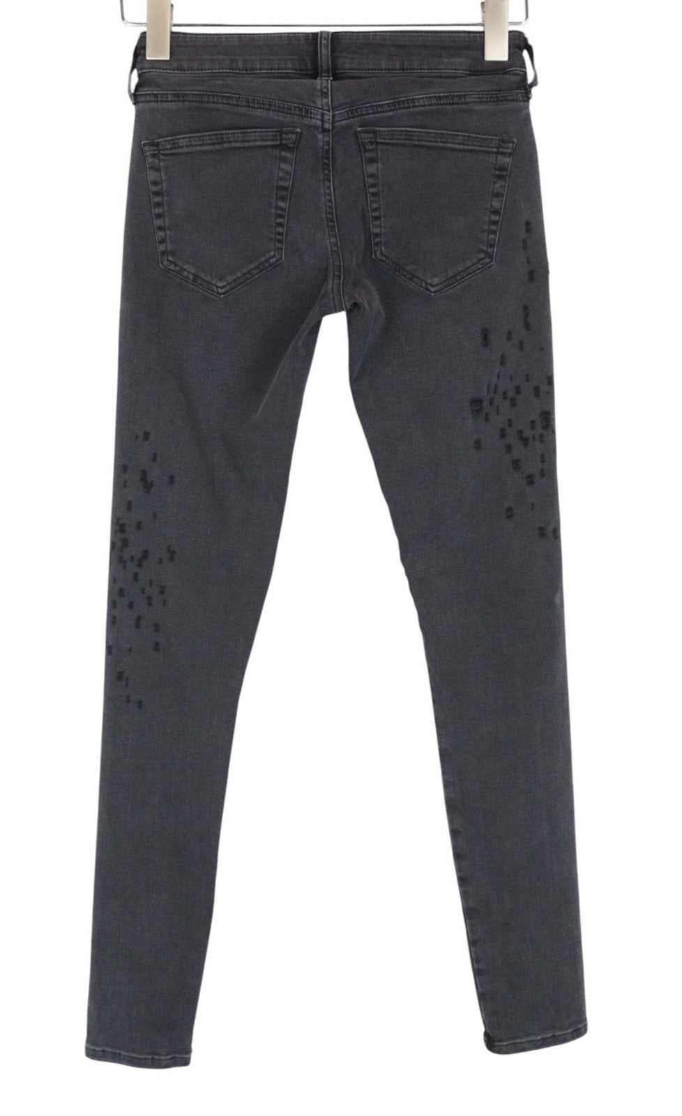 DIESEL Slandy-Low 085AW Women Jeans W25/L32 Super Slim-Skinny Grey Stretch