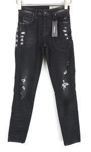 DIESEL Babhila 084YT Women Jeans W24/L30 Slim Skinny Grey Cotton Stretch Girls