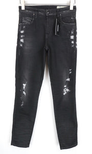 DIESEL Babhila 084YT Women Jeans W26/L32 Slim Skinny Fit Grey 5-Pocket Stretch