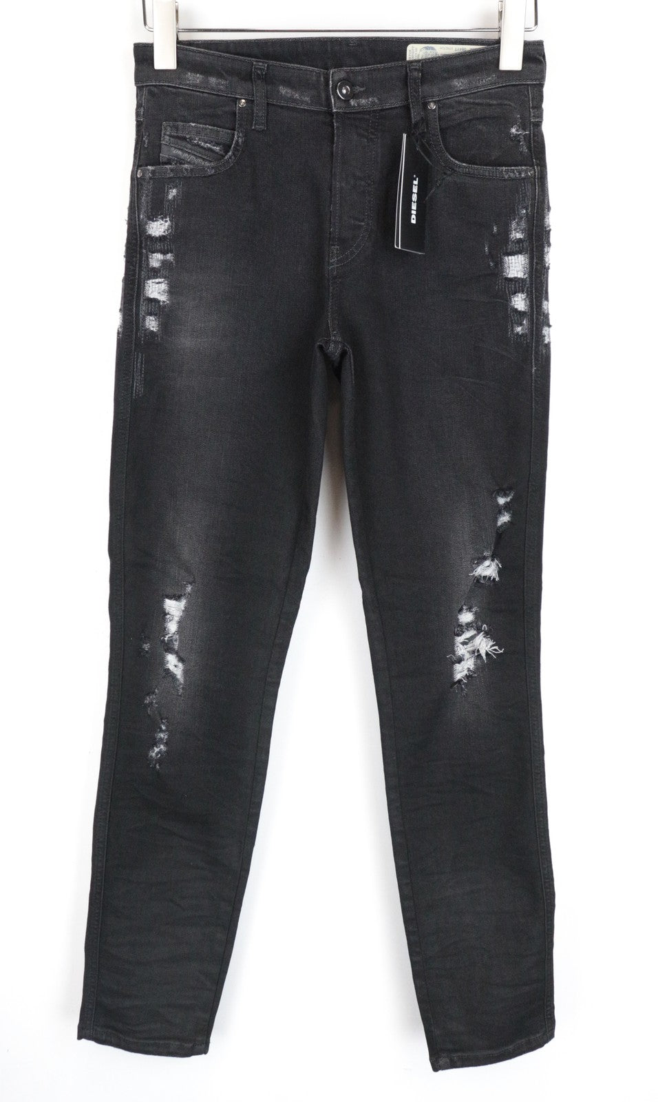 DIESEL Babhila 084YT Women Jeans W26/L32 Slim Skinny Fit Grey 5-Pocket Stretch