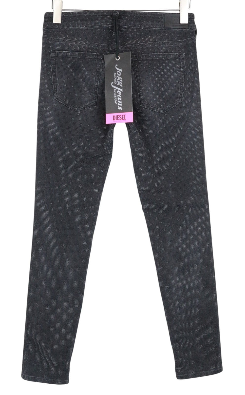 DIESEL D-Ollies-SX-NE 0093H Women Jeans W26 Slim Skinny Grey Rhinestones Stretch