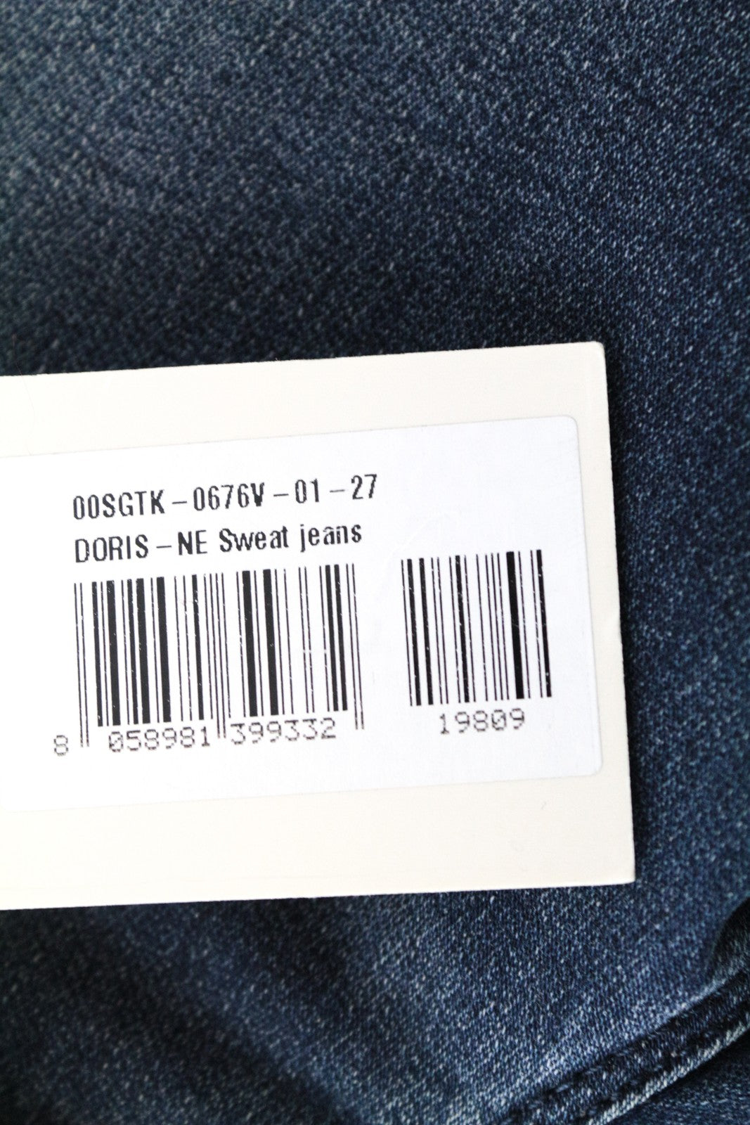 DIESEL Doris-Ne 0676V Women Jeans W27 Jogg Sweat Blue Distressed Slim Skinny Fit