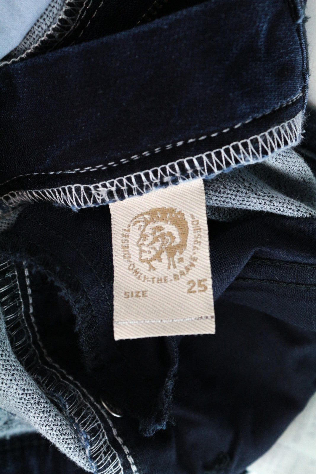 DIESEL Doris-Ne 0678S Women Jeans W25 Jogg Sweat Super Slim Skinny Distress Blue