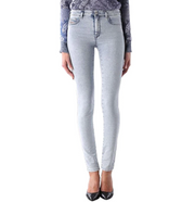 DIESEL Doris-Ne 0672C Women Jeans W24 Jogg Sweat Super Slim Skinny Light Blue