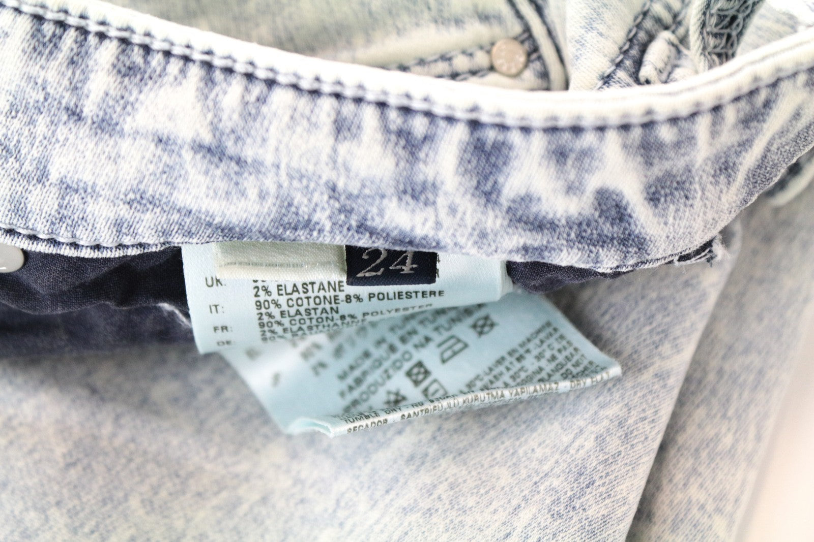 DIESEL Doris-Ne 0672C Women Jeans W24 Jogg Sweat Super Slim Skinny Light Blue