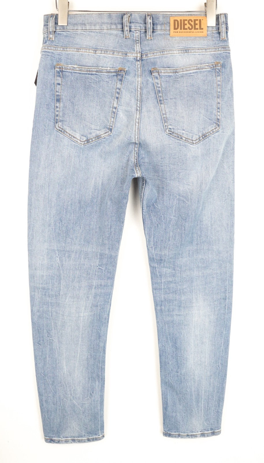 DIESEL D-Vider 081AL Men Jeans W28/L30 Carrot Blue Low Crotch Button Stretch