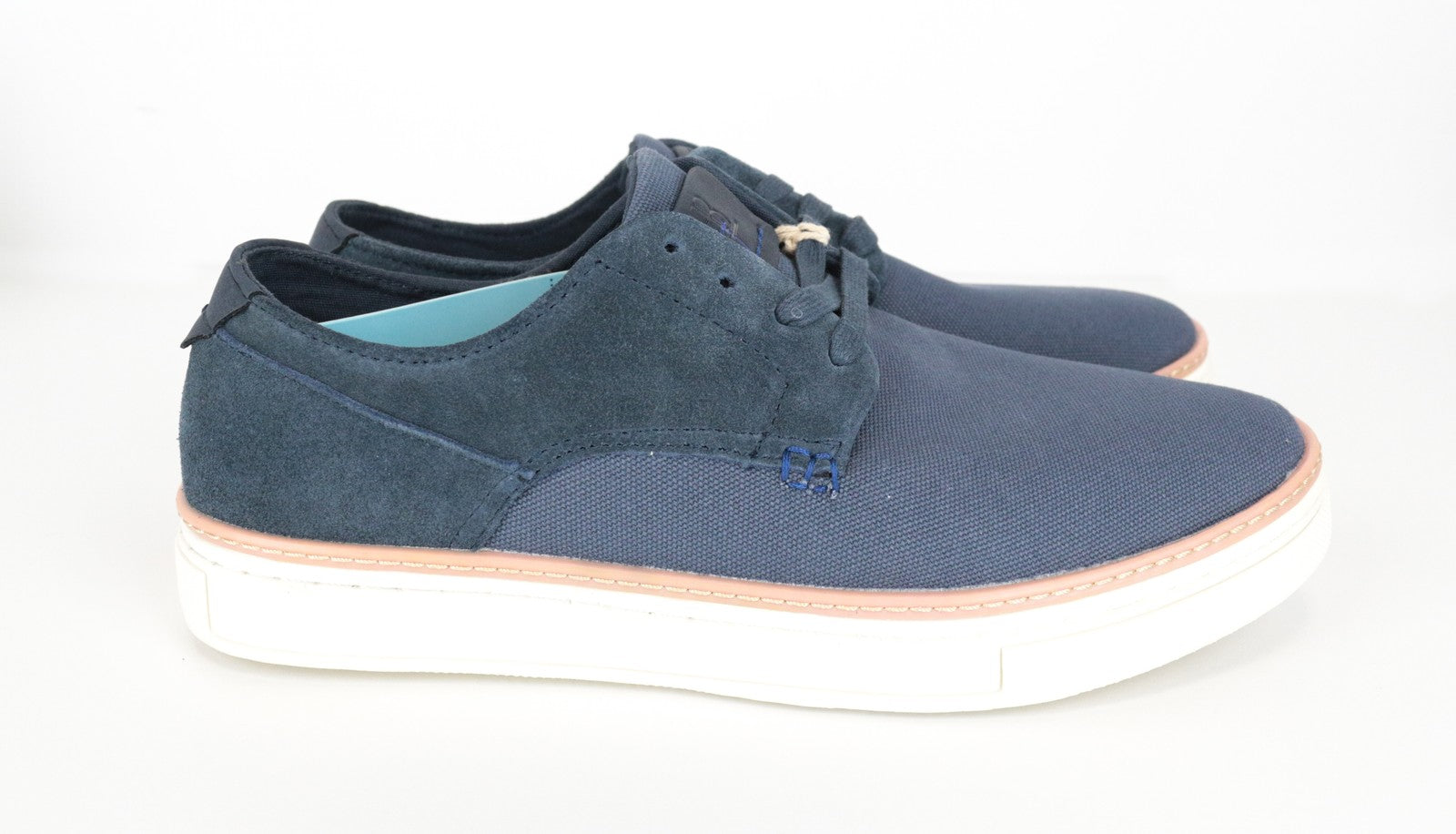 HARMONT & BLAINE Men Trainers EU43 Sneakers Plain Weave Midnight Blue Laces