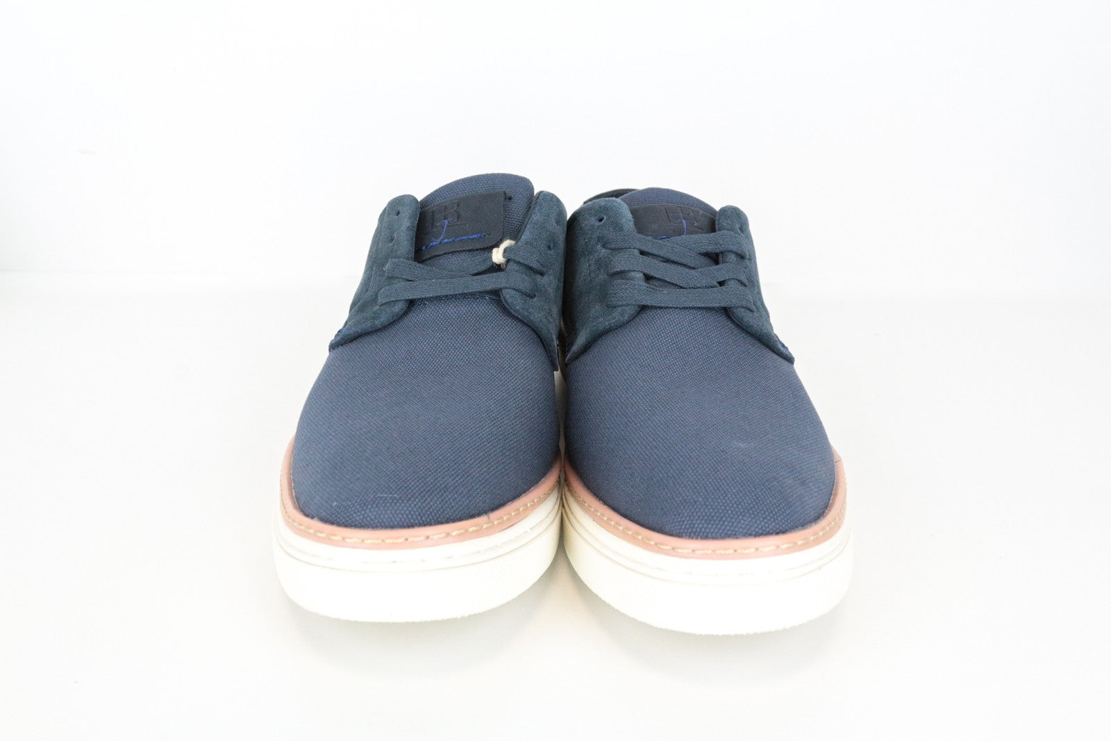 HARMONT & BLAINE Men Trainers EU43 Sneakers Plain Weave Midnight Blue Laces