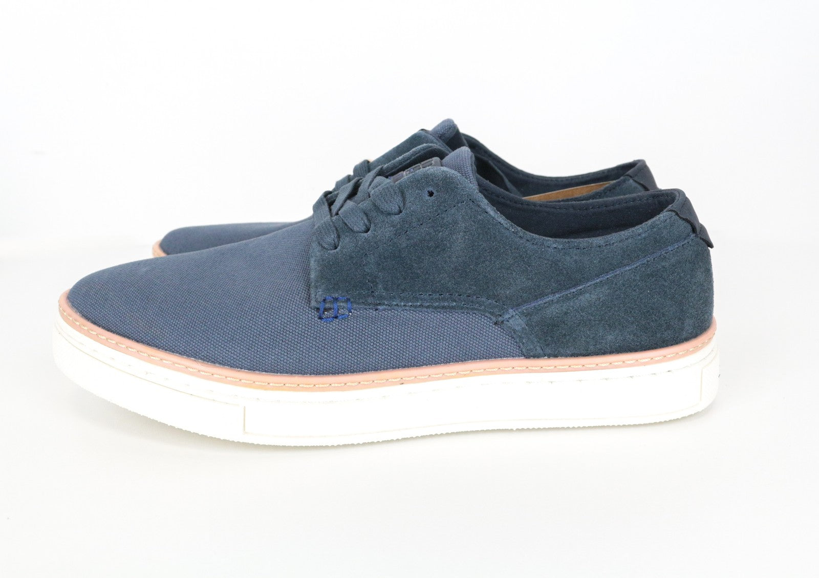 HARMONT & BLAINE Men Trainers EU43 Sneakers Plain Weave Midnight Blue Laces