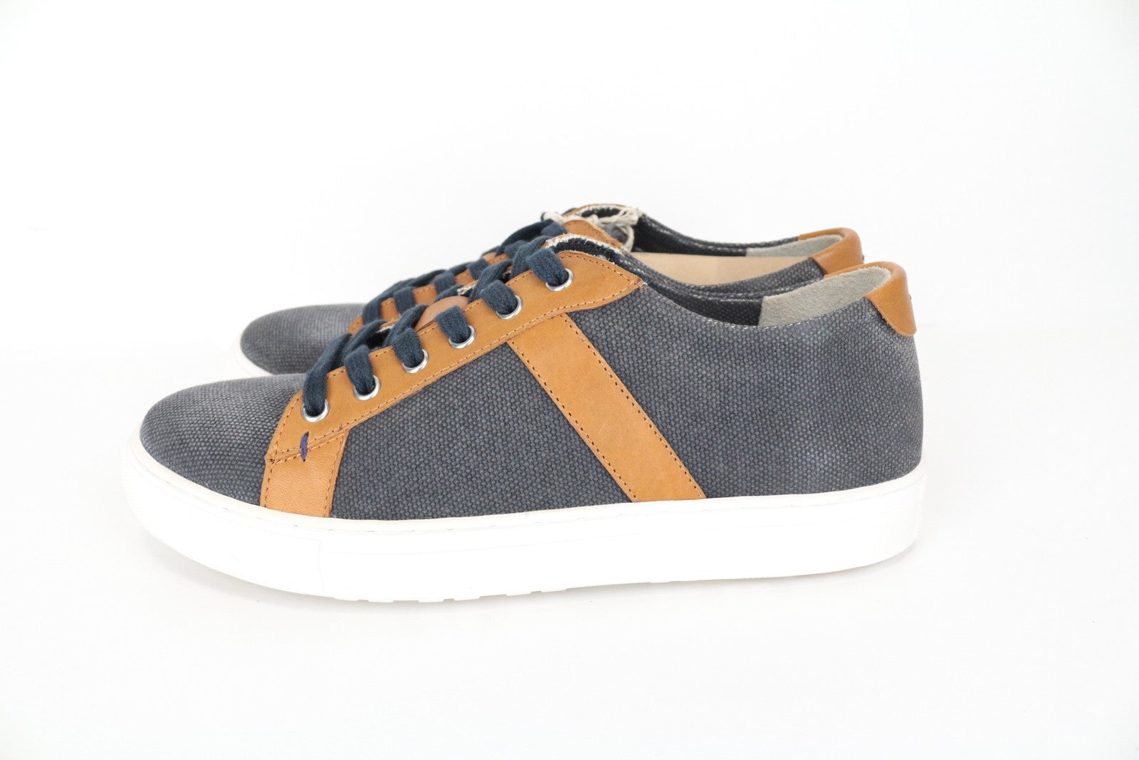 HARMONT & BLAINE Men Trainers EU44 Grey Two-Tone Sneakers Flat Faux Leather