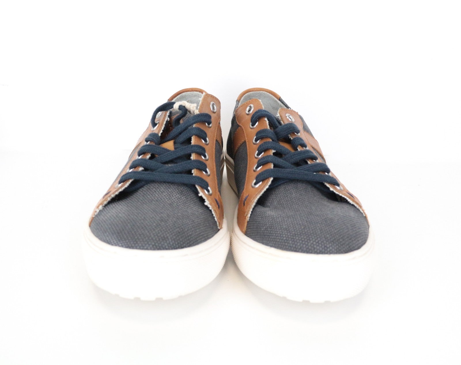 HARMONT & BLAINE Men Trainers EU43 Sneakers Steel Grey Two-Tone Canvas Flat