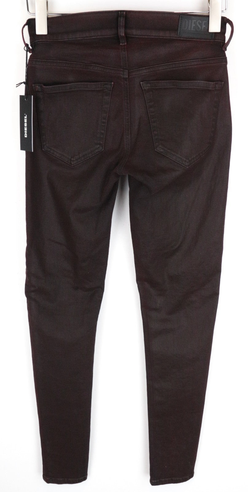 DIESEL Slandy-BKX 069JT Women Jeans W26/L32 Super Skinny Purple Stretch Waxed
