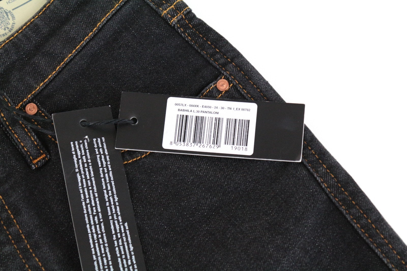 DIESEL Babhila E4050 Women Jeans W24/L30 Slim Skinny Fit Blue Cotton Stretch