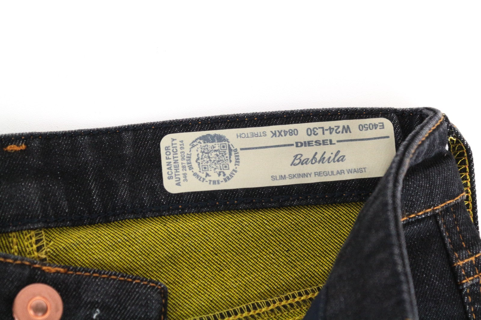 DIESEL Babhila E4050 Women Jeans W24/L30 Slim Skinny Fit Blue Cotton Stretch