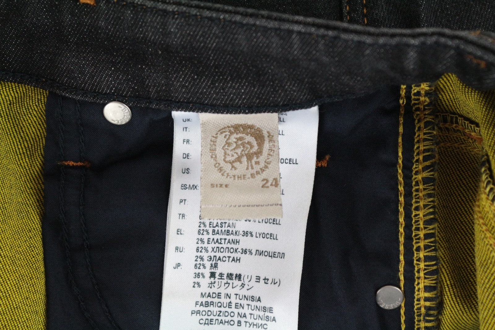 DIESEL Babhila E4050 Women Jeans W24/L30 Slim Skinny Fit Blue Cotton Stretch