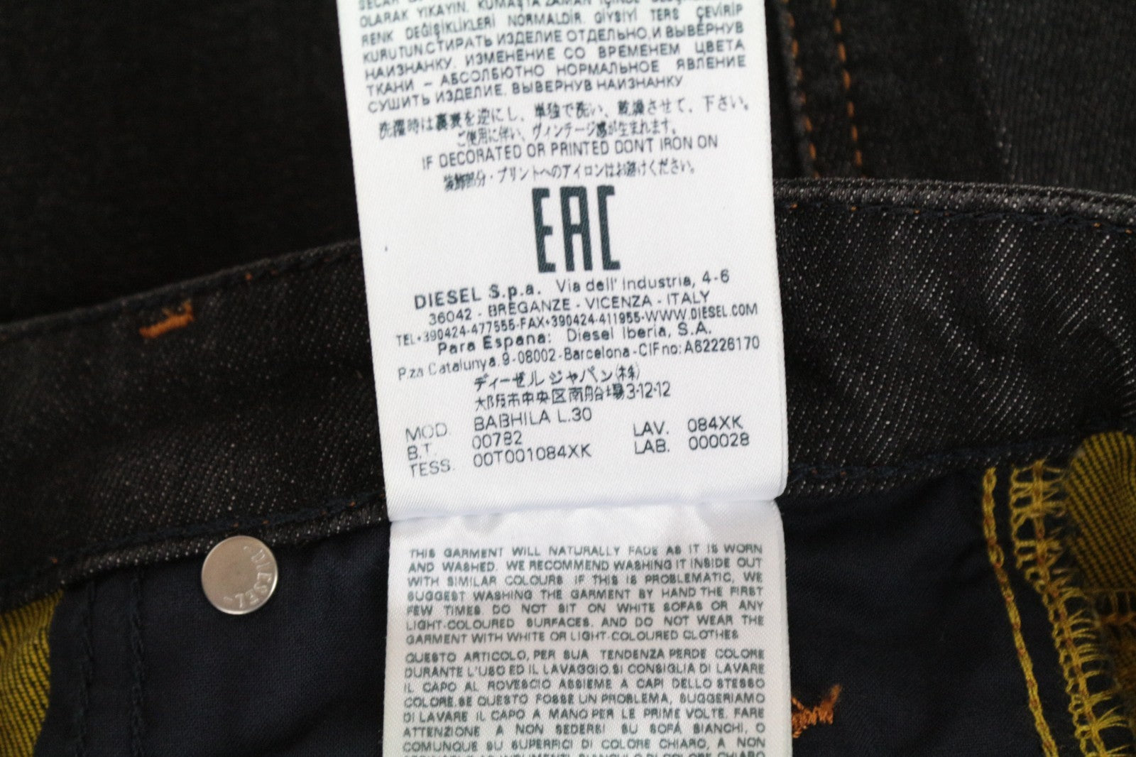 DIESEL Babhila E4050 Women Jeans W24/L30 Slim Skinny Fit Blue Cotton Stretch
