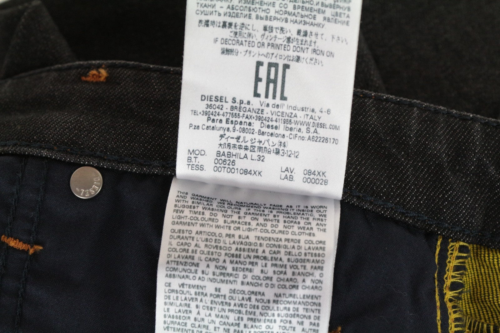 DIESEL Babhila E4050 Women Jeans W27/L32 Slim Skinny Cropped Blue Cotton Stretch