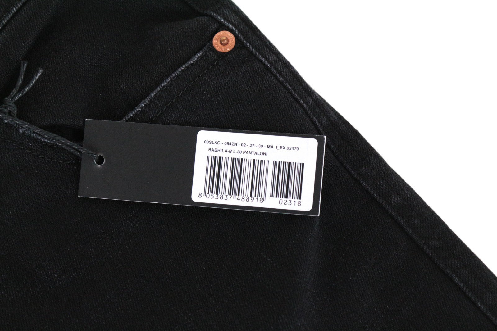 DIESEL Babhila-B 084ZN Women Jeans W27/L30 Slim Skinny Fit Cotton Stretch Black