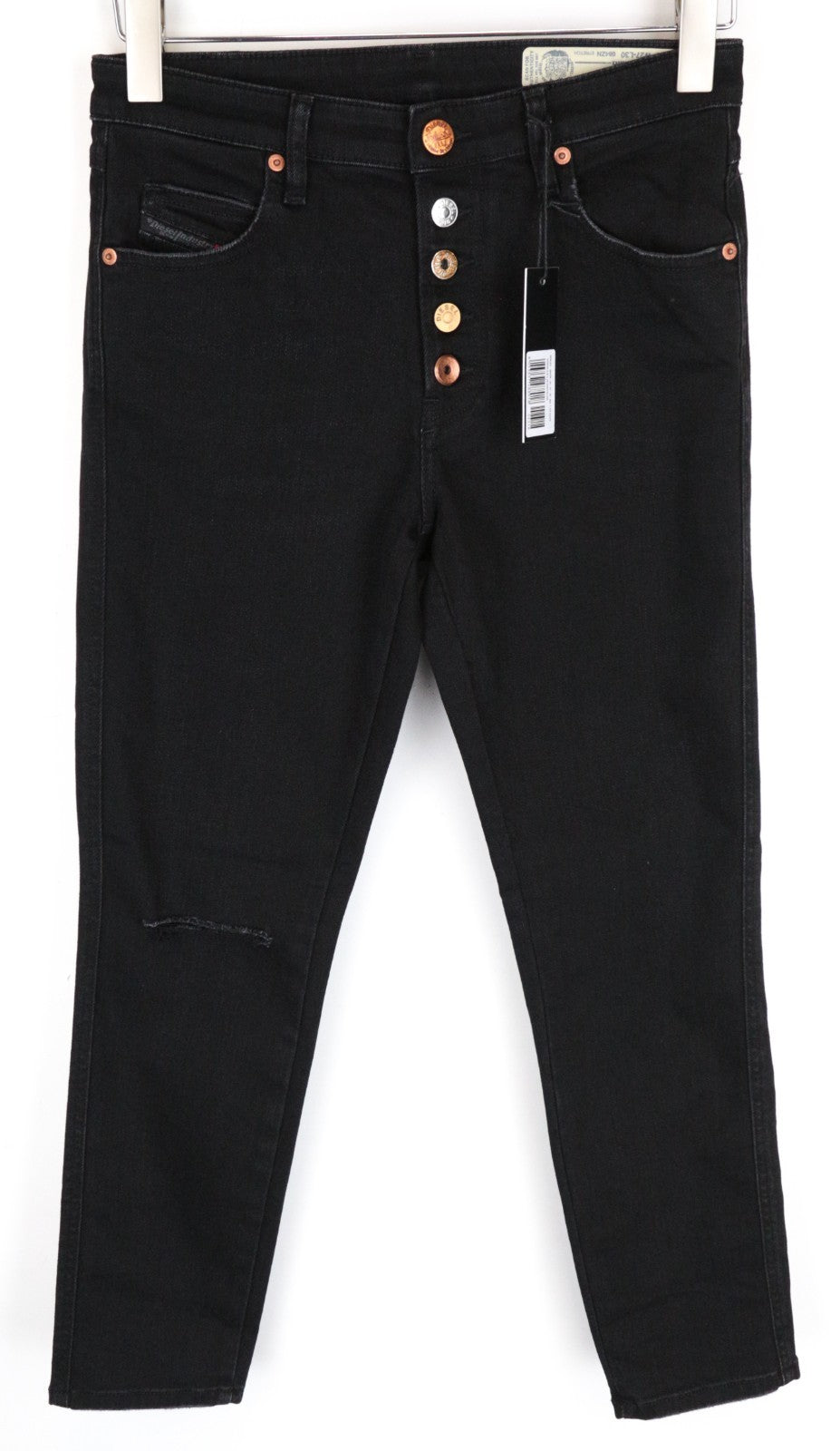 DIESEL Babhila-B 084ZN Women Jeans W27/L30 Slim Skinny Fit Cotton Stretch Black