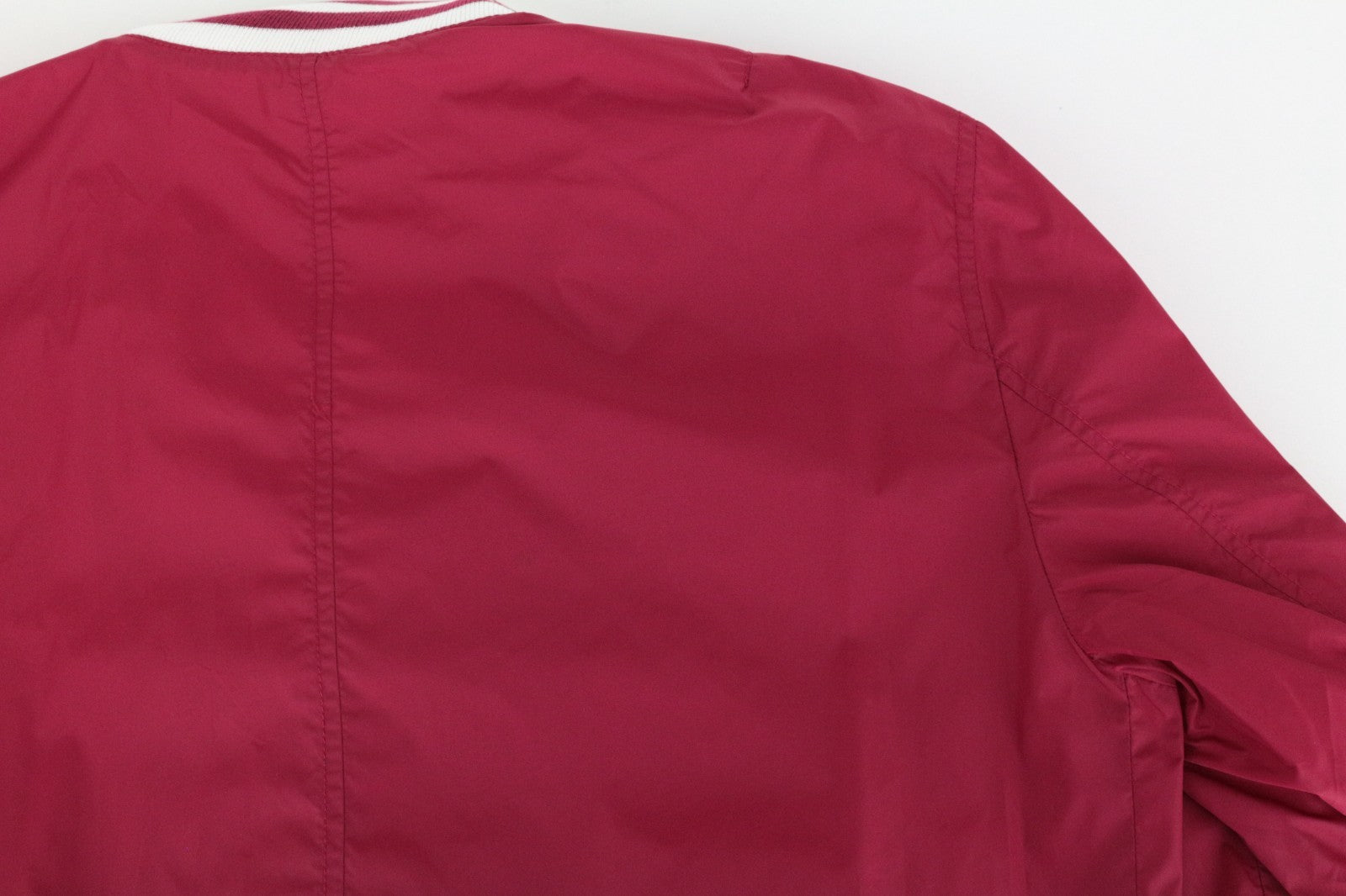 RICHMOND Men Jacket 48 Red Lightweight Long Sleeved Zipped Casual Lined