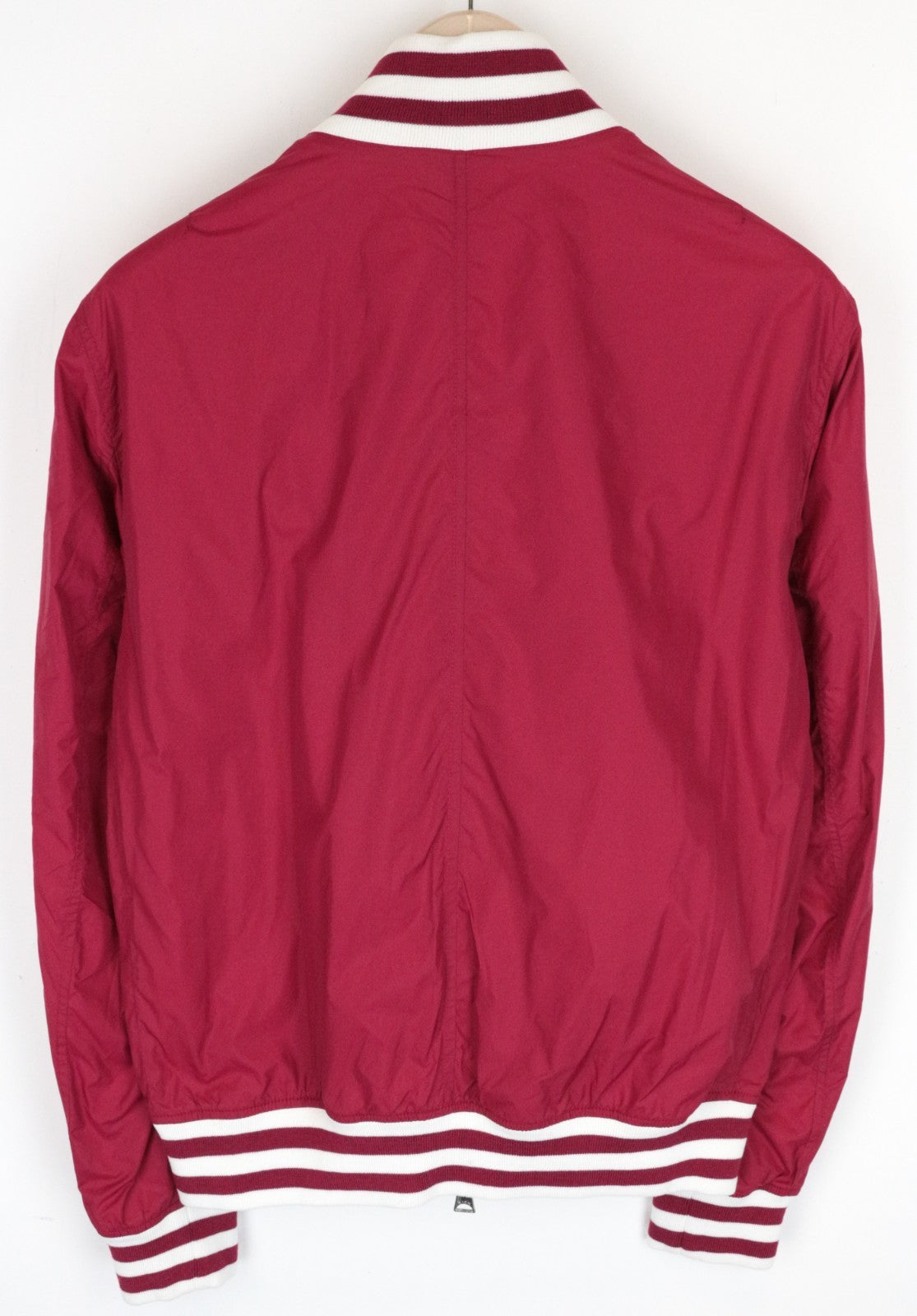 RICHMOND Men Jacket 48 Red Lightweight Long Sleeved Zipped Casual Lined