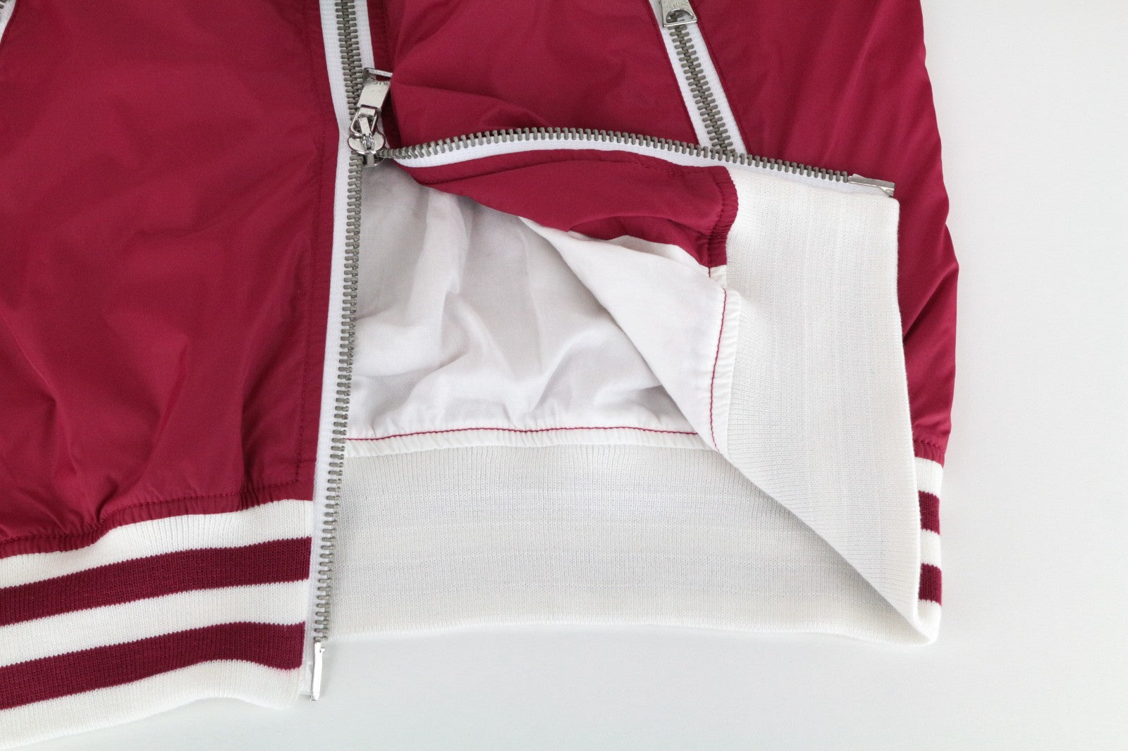 RICHMOND Men Jacket 48 Red Lightweight Long Sleeved Zipped Casual Lined