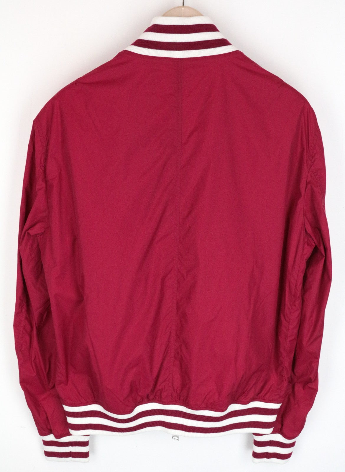 RICHMOND Men Jacket 52 Red Lightweight Long Sleeve Zip Casual Lined